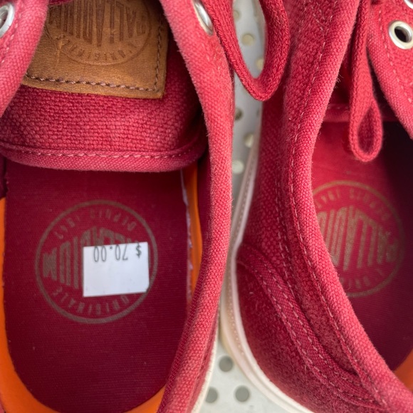 Palladium Pallarue LC Marshmallow Red low Top - Picture 4 of 9